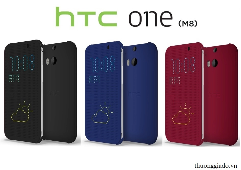 Bao Da HTC Dot View, HTC HC M100, HTC One (M8) Chính Hãng